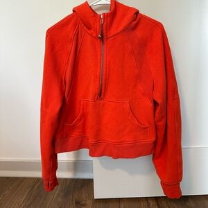 Lululemon Scuba Oversized Half Zip Hoodie - Autumn Red